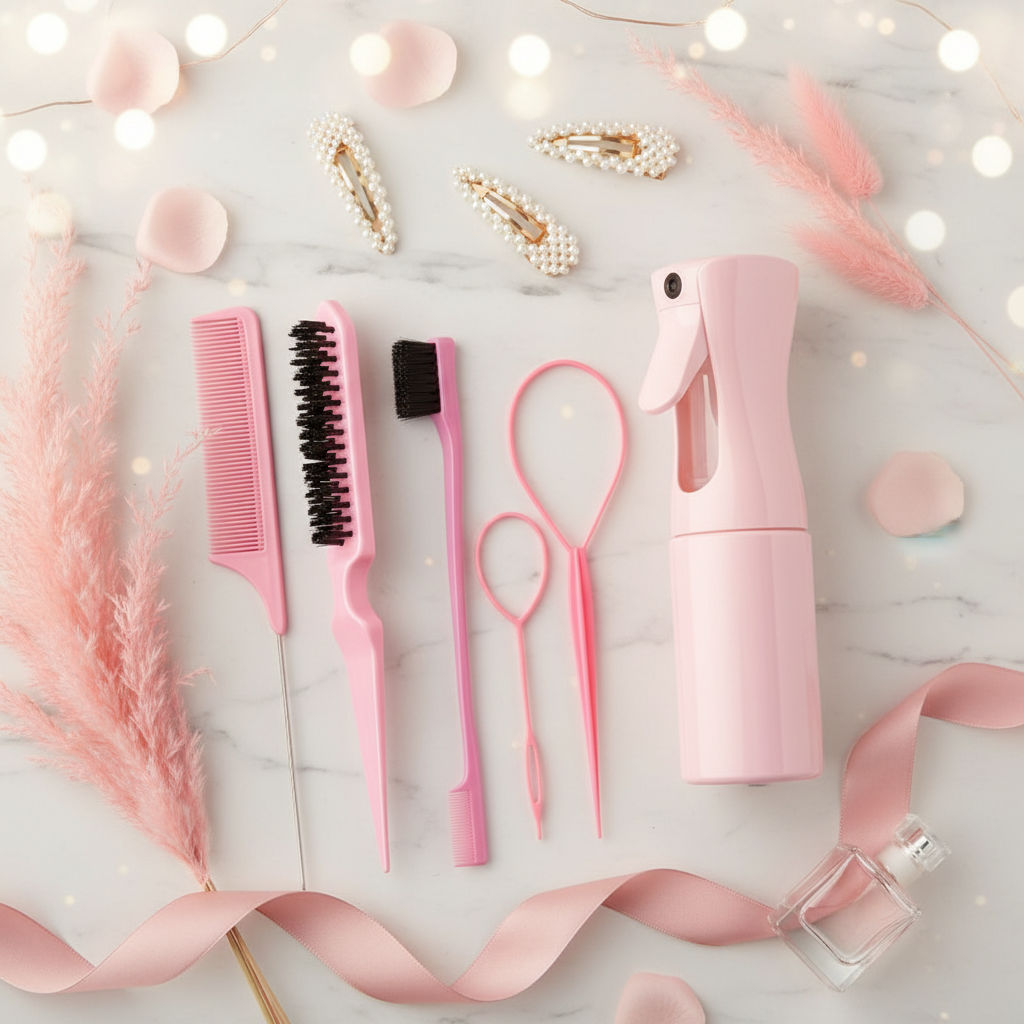 6pcs Hair Brush Set Aesthetic