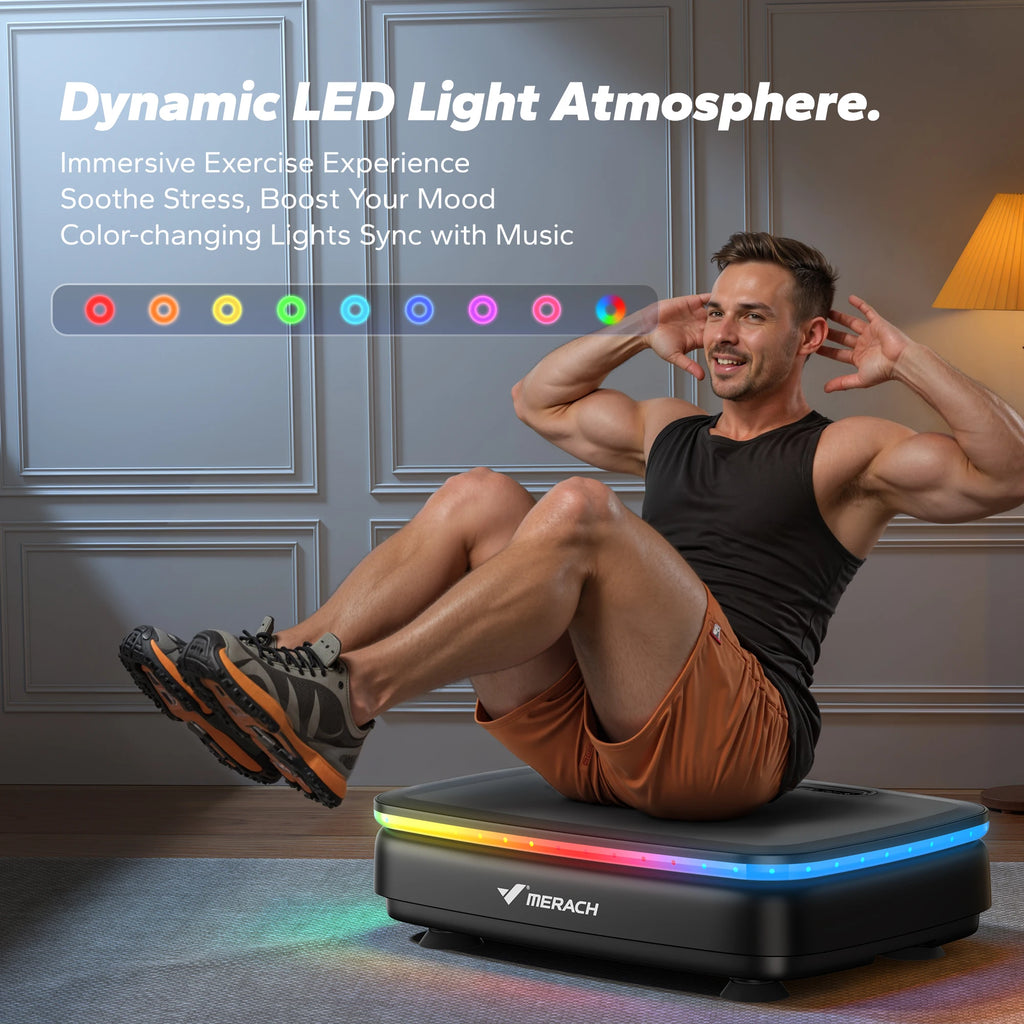 Vibration Plate Machine with Light | Whole Body Lymphatic Drainage