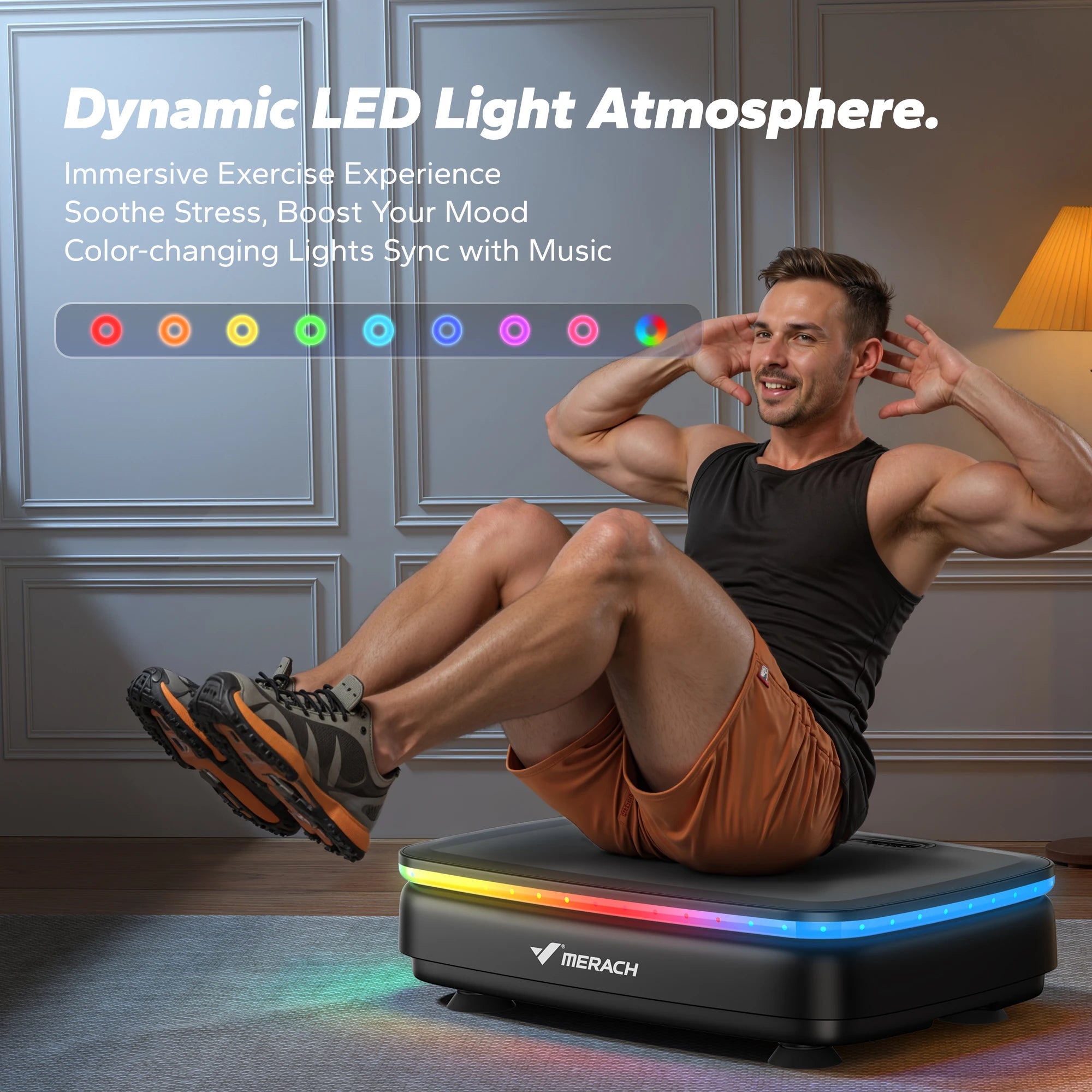 Vibration Plate Machine with Light | Whole Body Lymphatic Drainage