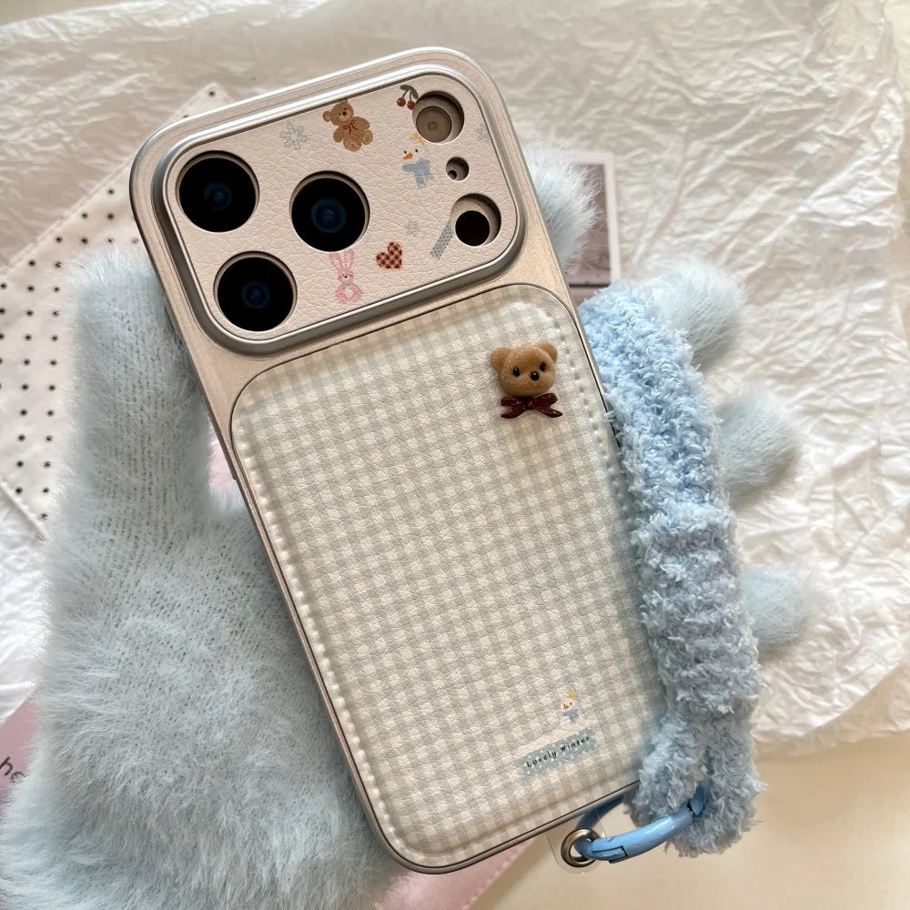 Tiny Bear Plaid Phone Case