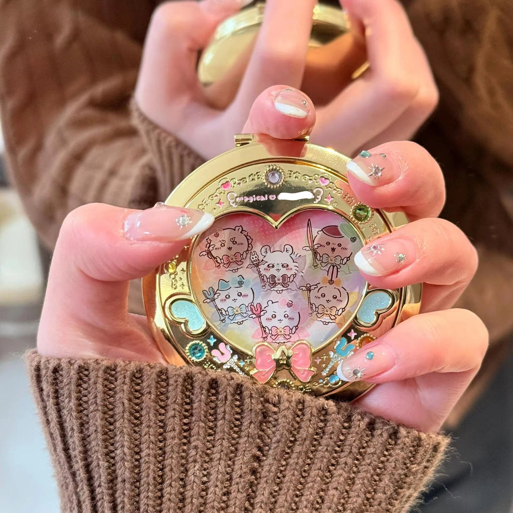 Magic Girl Heart Shaped Compact Mirror