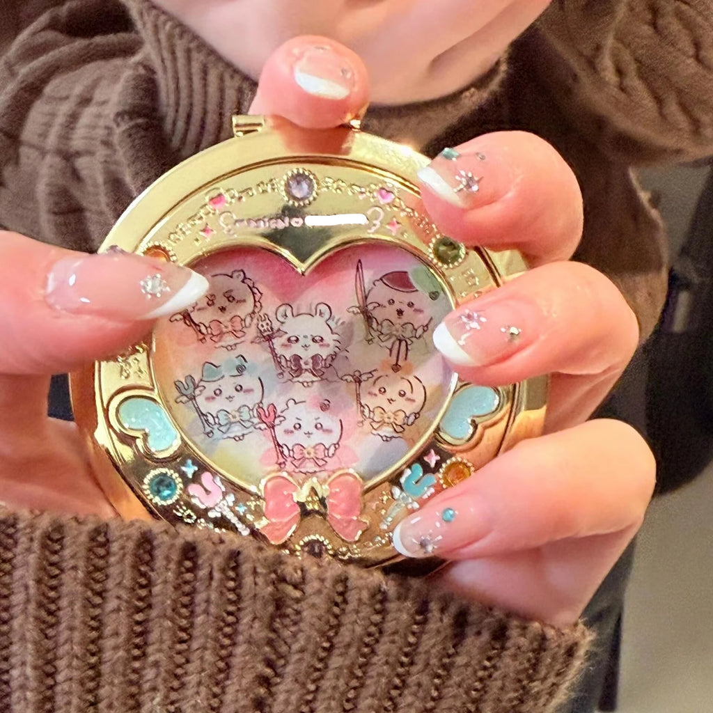 Magic Girl Heart Shaped Compact Mirror