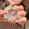 Magic Girl Heart Shaped Compact Mirror