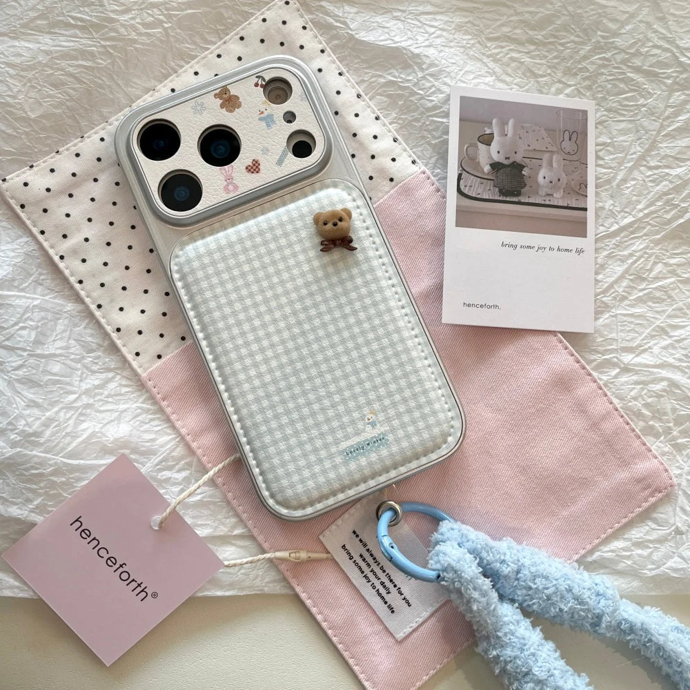 Tiny Bear Plaid Phone Case