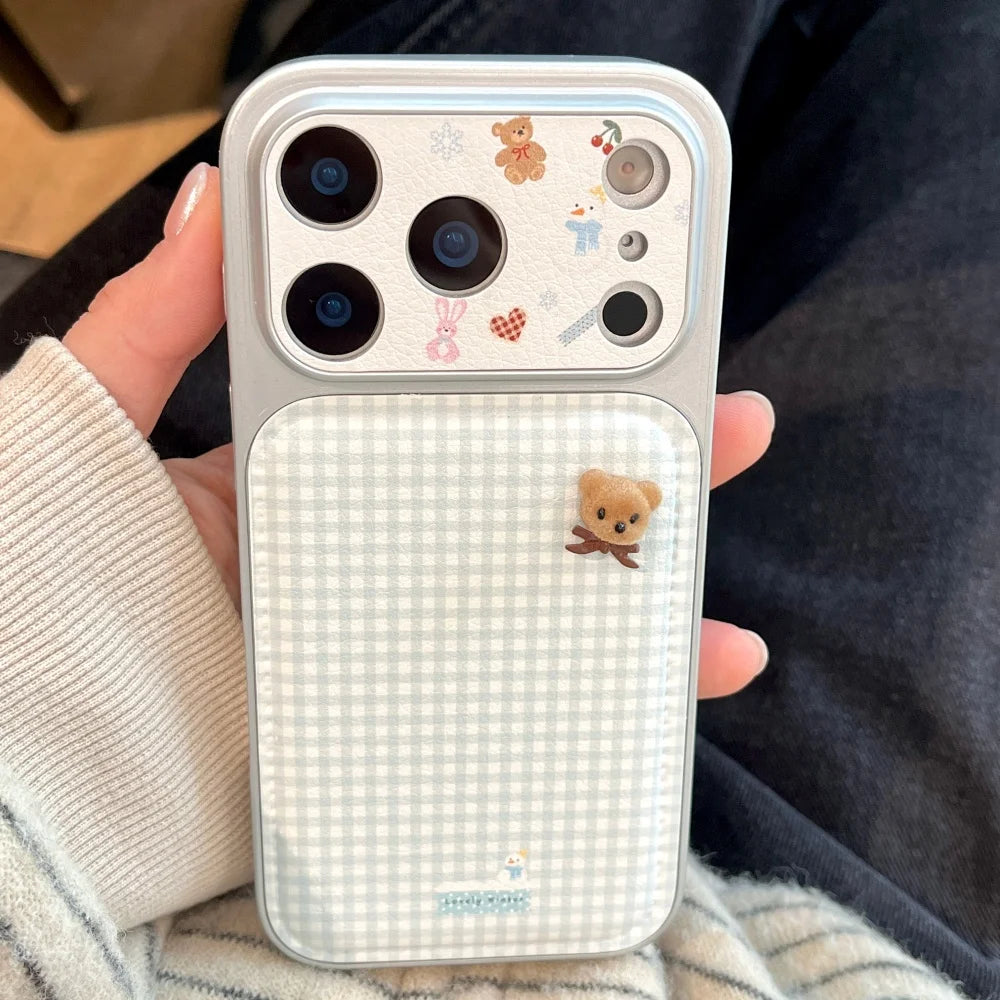 Tiny Bear Plaid Phone Case