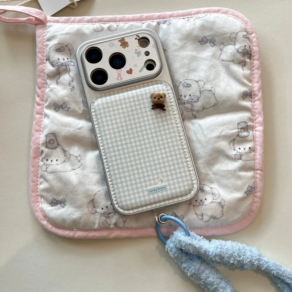 Tiny Bear Plaid Phone Case