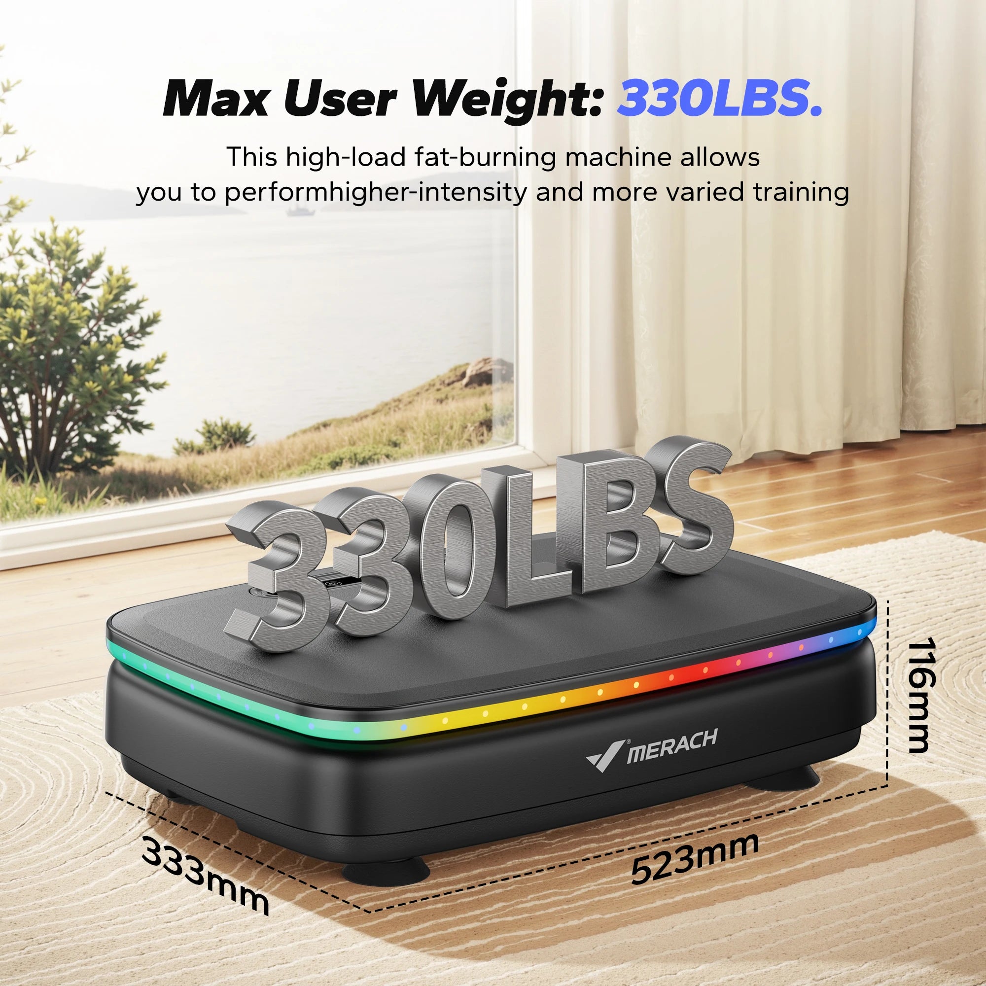 Vibration Plate Machine with Light | Whole Body Lymphatic Drainage