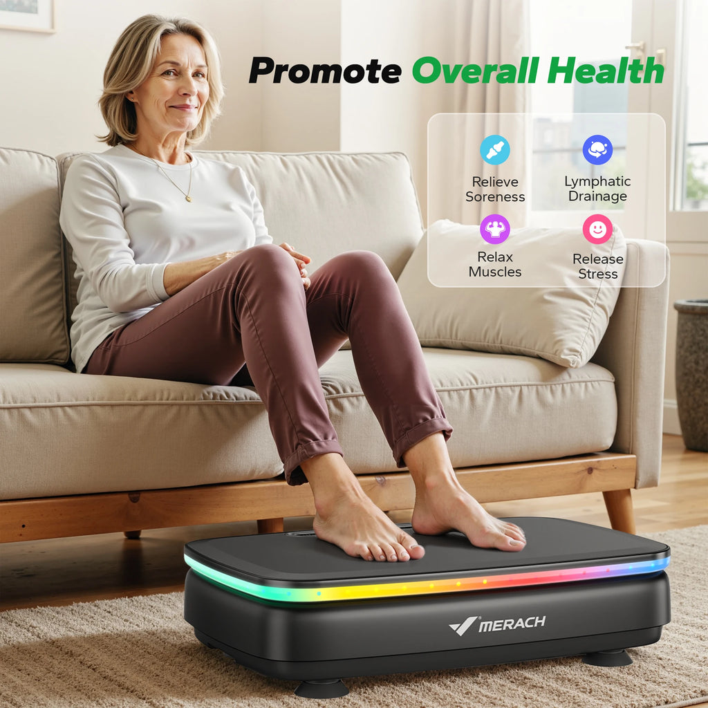 Vibration Plate Machine with Light | Whole Body Lymphatic Drainage