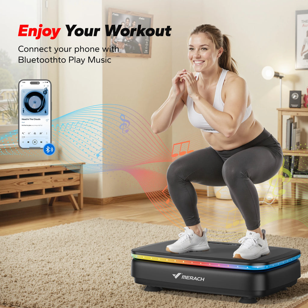 Vibration Plate Machine with Light | Whole Body Lymphatic Drainage