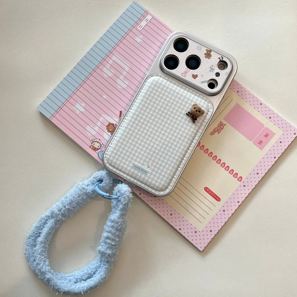 Tiny Bear Plaid Phone Case
