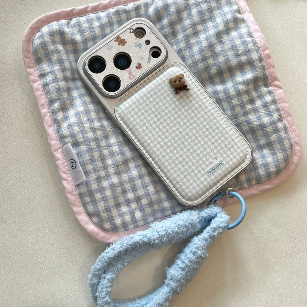 Tiny Bear Plaid Phone Case