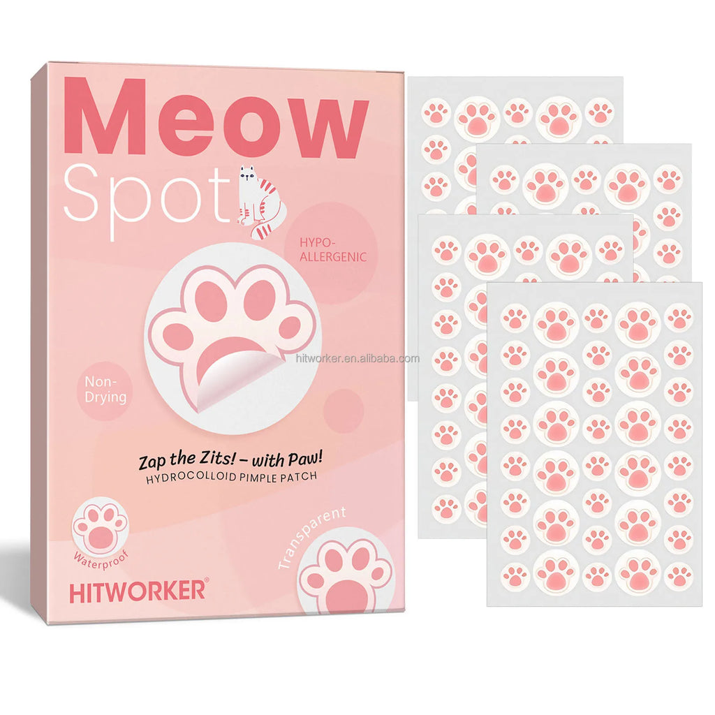 Cute Cartoon Paw Print Acne Patches