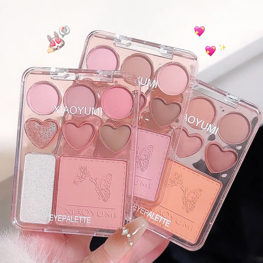 XIAOYUMI 8-Color Love Eyeshadow Pallet