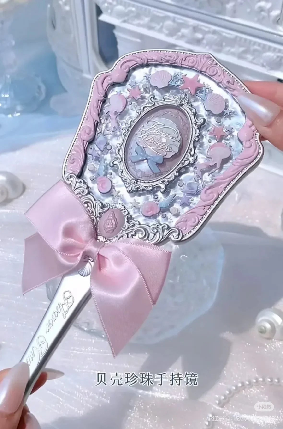 Strawberry Cupid Collection Hand Mirror