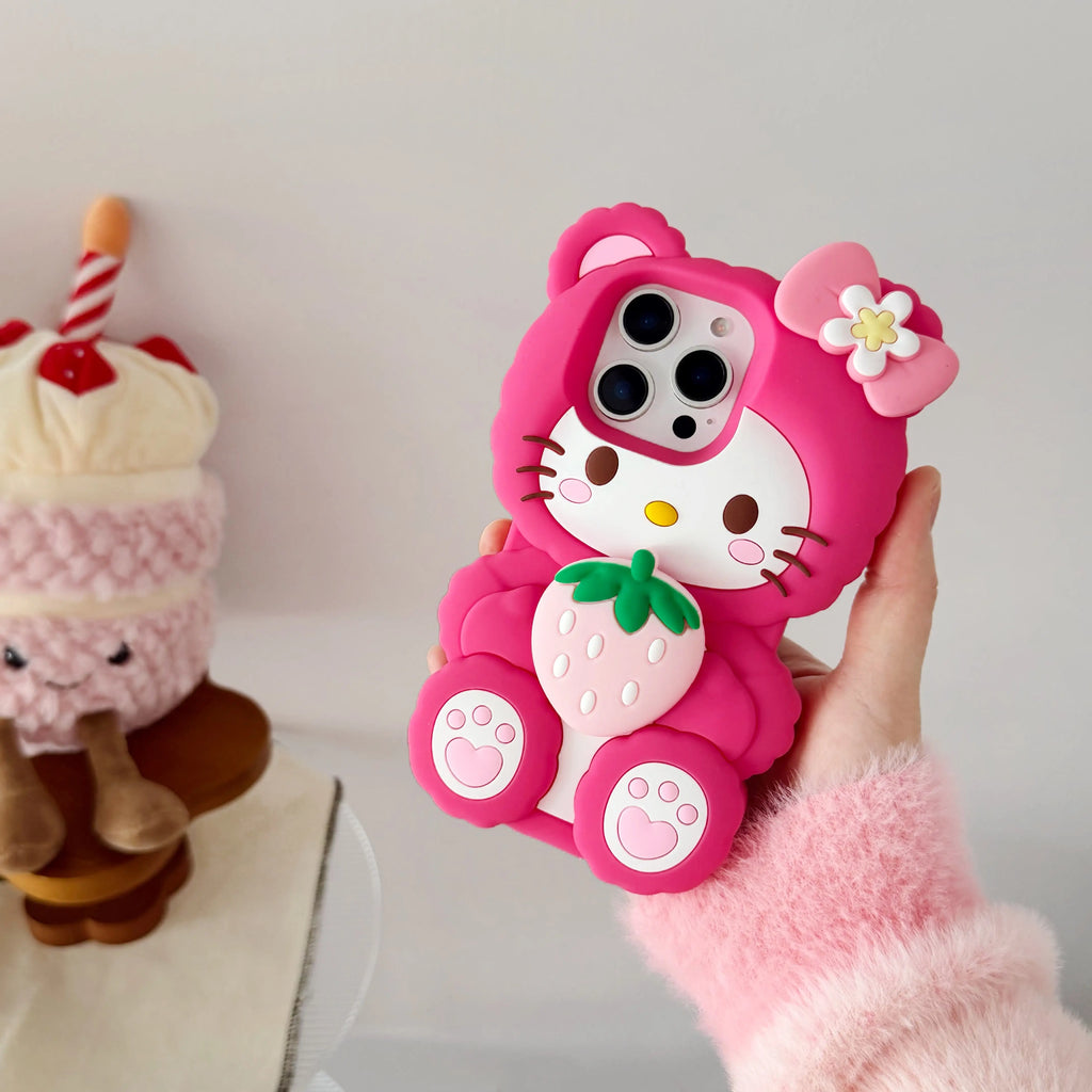 Strawberry Hello Kitty Sanrio 3D Phone Case