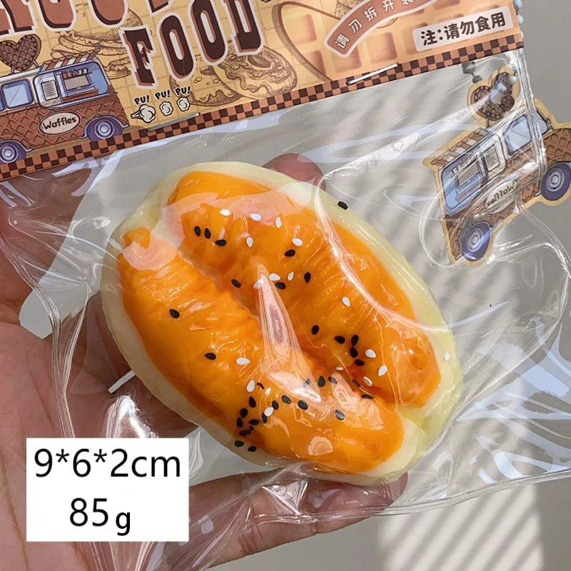 Food squeezing toys, soft and sticky with slow rebound, squeeze and relax jelly stress relief toys, for children and adults.