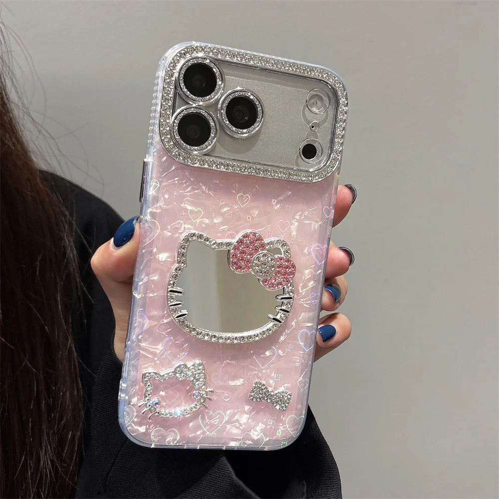 Luxury Diamond Mirror HelloKitty Phone Case