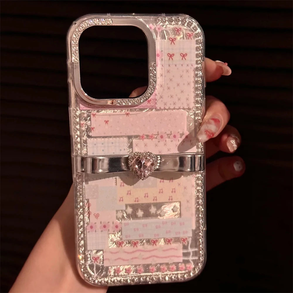 Luxury Rhinestone with Small 3D Bows Phone Case