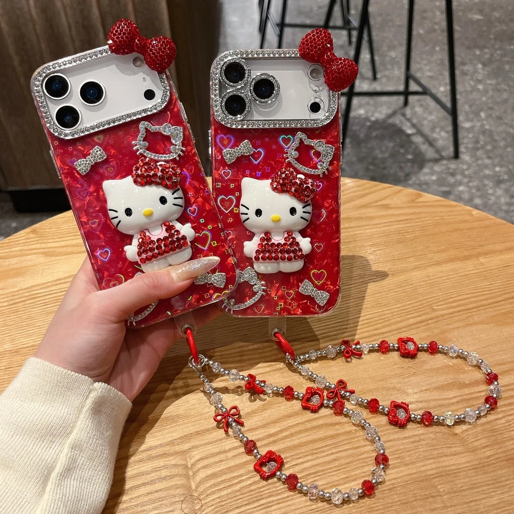 Sanrio Hello Kitty 3D Glitter Phone Case