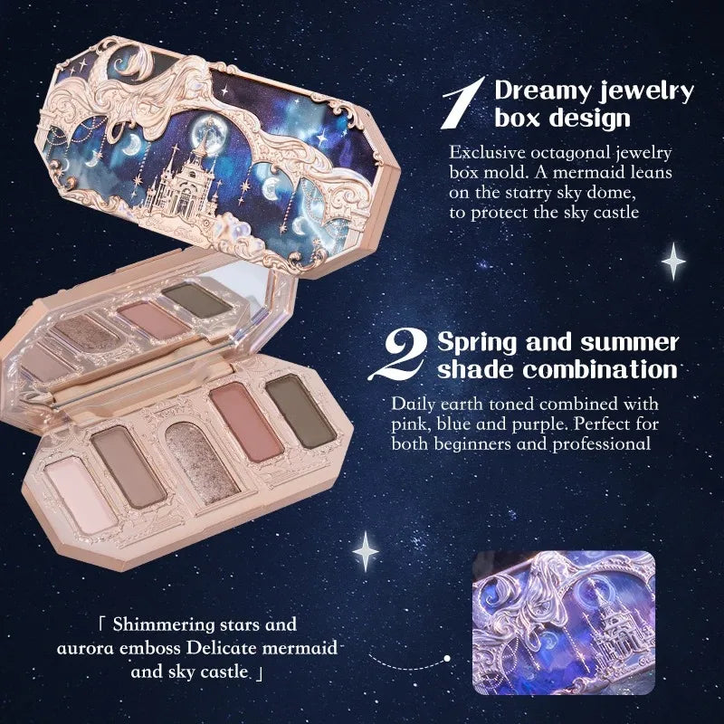 Moonlight Mermaid Eyeshadow Pallet | Glow, Shimmer, & Shine