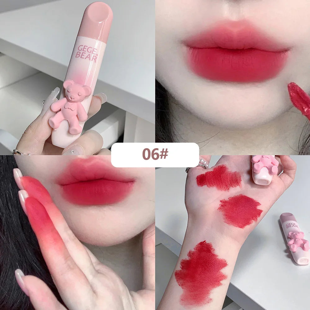 Gegebear Bear Lip Glaze Matte Velvet Lipstick