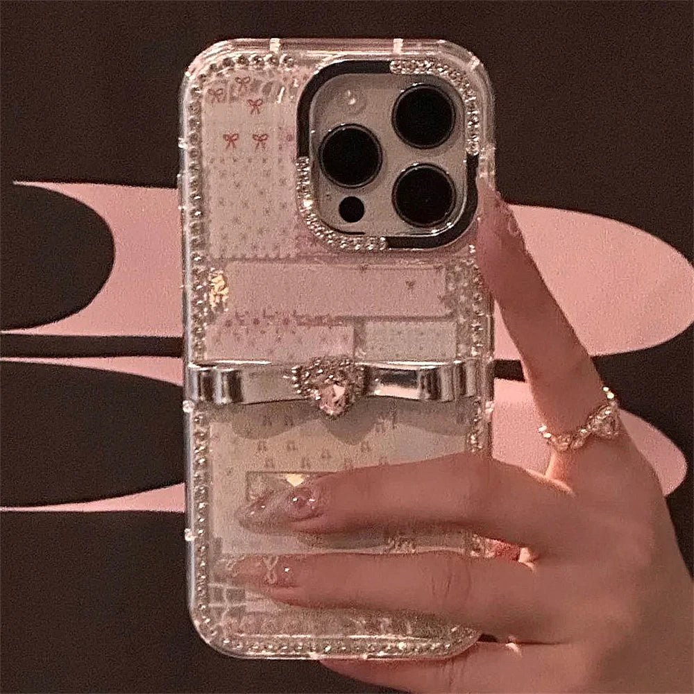 Luxury Rhinestone with Small 3D Bows Phone Case