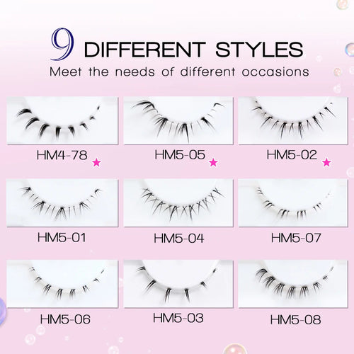 10Pairs Lower Manga Style Eyelashes