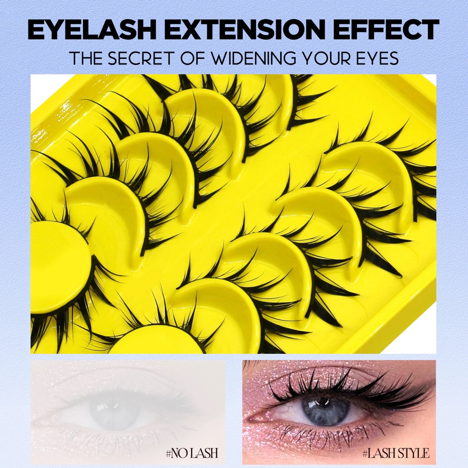 Lasvirey Cat Eye 3D Faux Mink Lashes