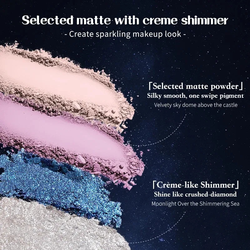Moonlight Mermaid Eyeshadow Pallet | Glow, Shimmer, & Shine