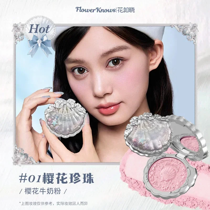 Shells Jewel Collection | Embossed Silk Satin Blusher