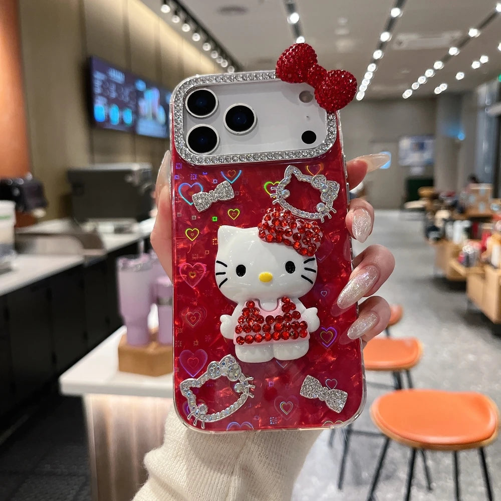 Sanrio Hello Kitty 3D Glitter Phone Case
