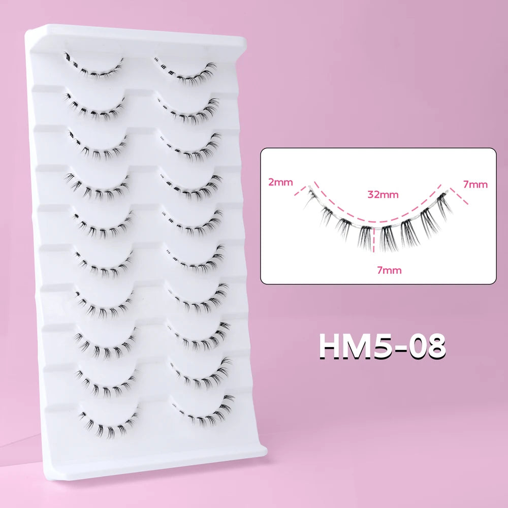 10Pairs Lower Manga Style Eyelashes