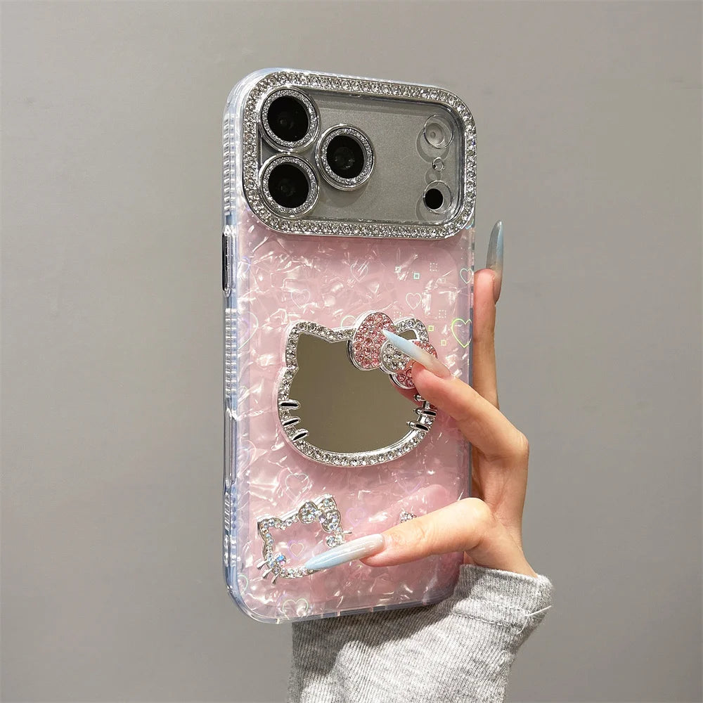 Luxury Diamond Mirror HelloKitty Phone Case
