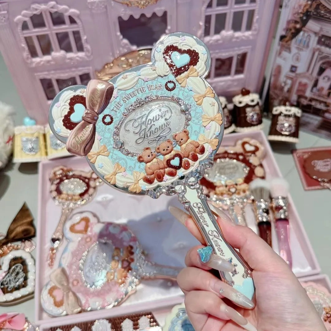 The Sweetie Bear Bunny Garden Collection Makeup Hand Mirror