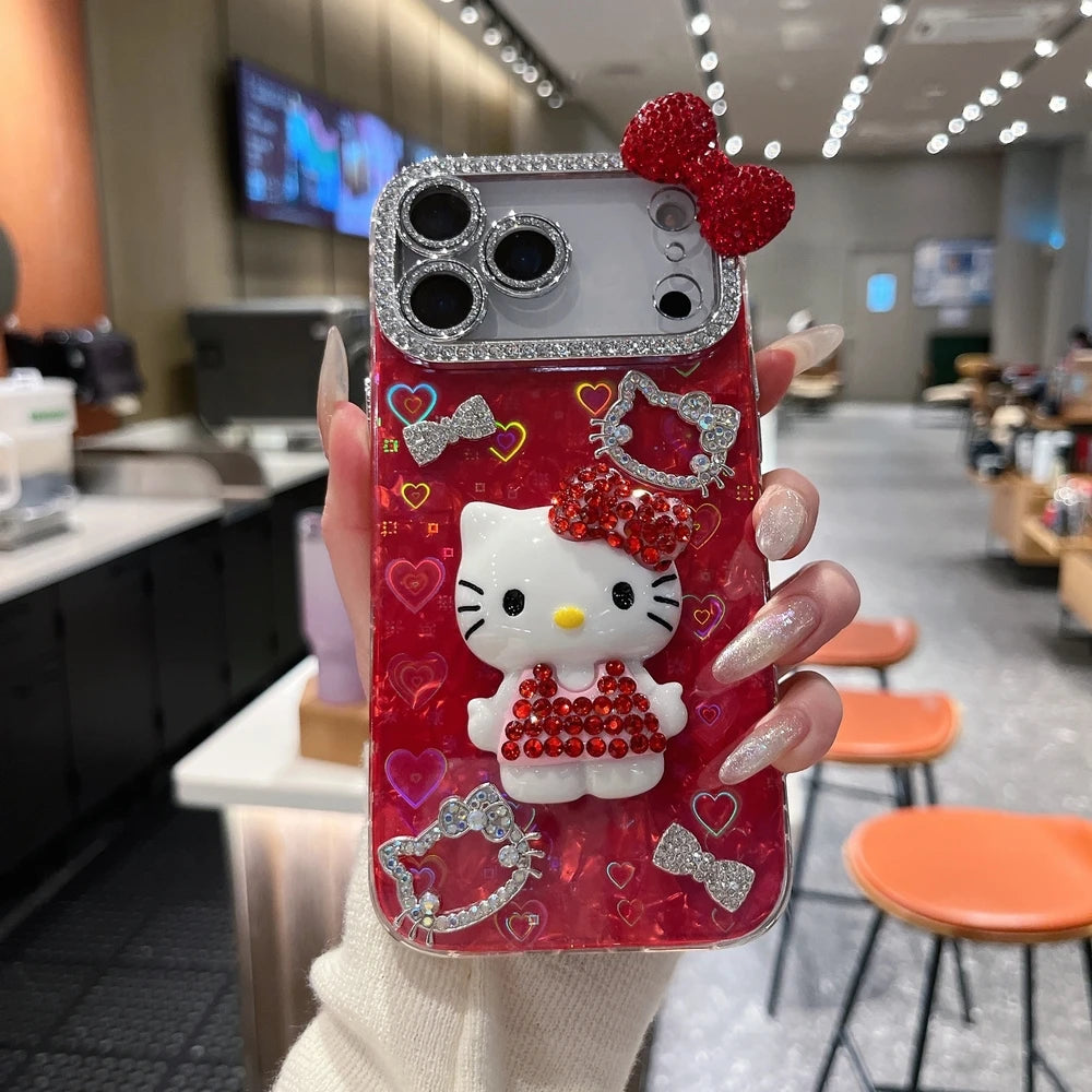 Sanrio Hello Kitty 3D Glitter Phone Case