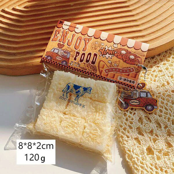 Food squeezing toys, soft and sticky with slow rebound, squeeze and relax jelly stress relief toys, for children and adults.
