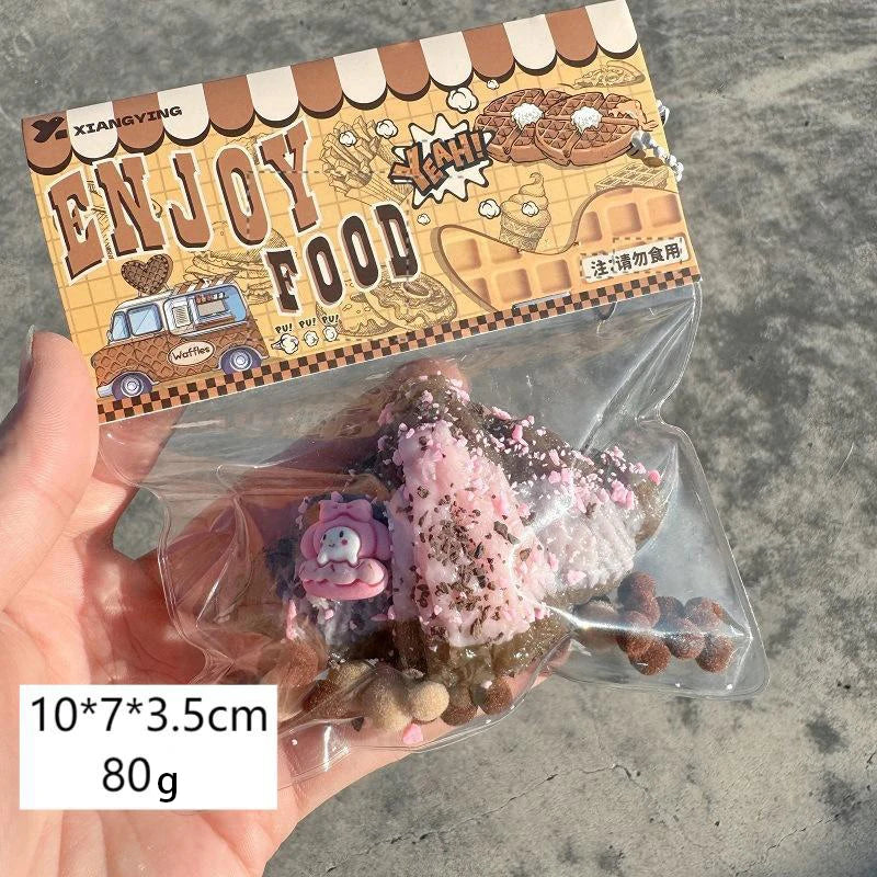 Food squeezing toys, soft and sticky with slow rebound, squeeze and relax jelly stress relief toys, for children and adults.