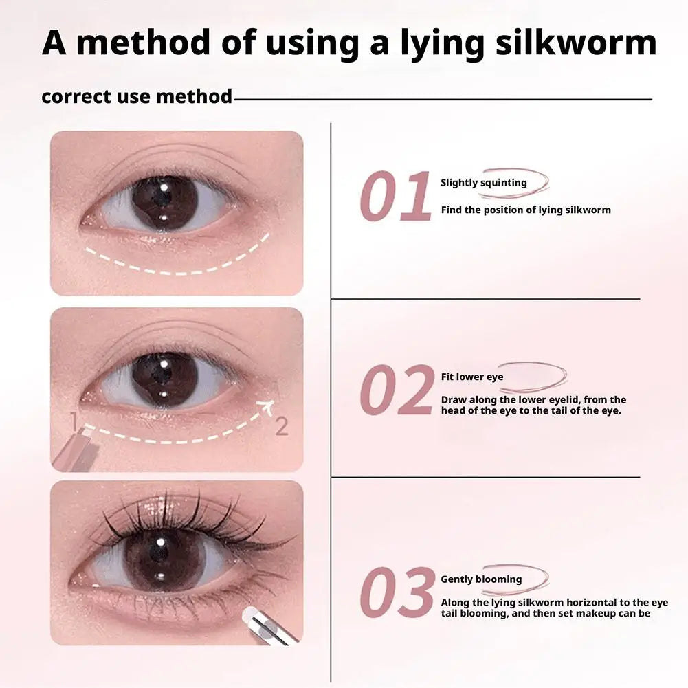 2 In 1 Double Ended Two-tone Silkworm Aegyosal Pen