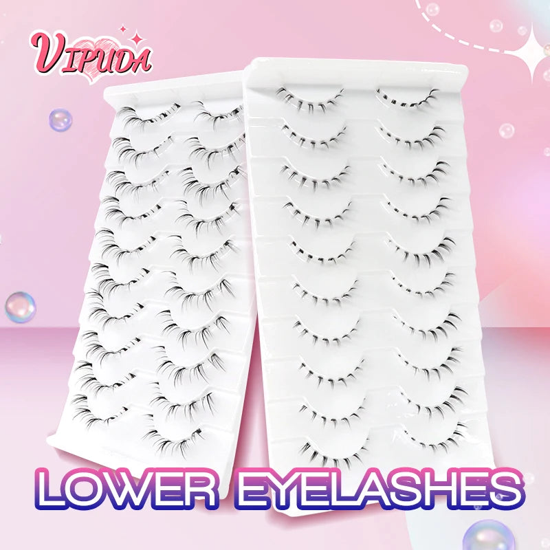 10Pairs Lower Manga Style Eyelashes