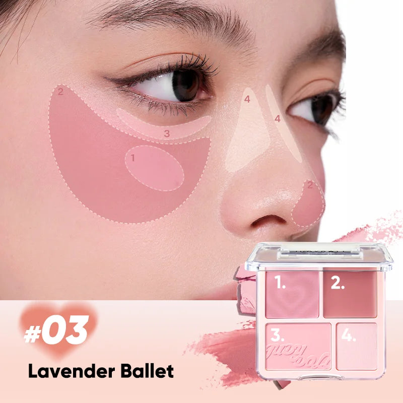 Judydoll 2-in-1 Blush & Highlighter Palette