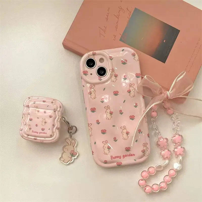Bunny Rose with Chain Phone Case
