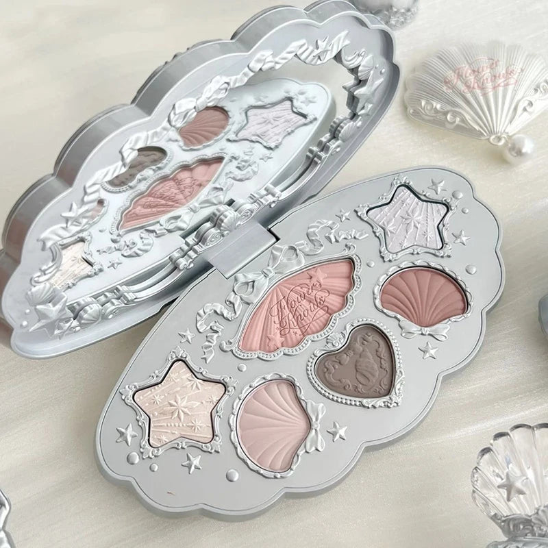 Shell Pearl Collection Matte Pearl Six Color Eyeshadow Palette