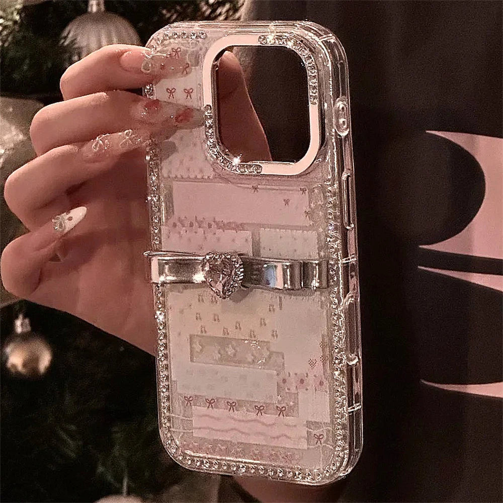 Luxury Rhinestone with Small 3D Bows Phone Case