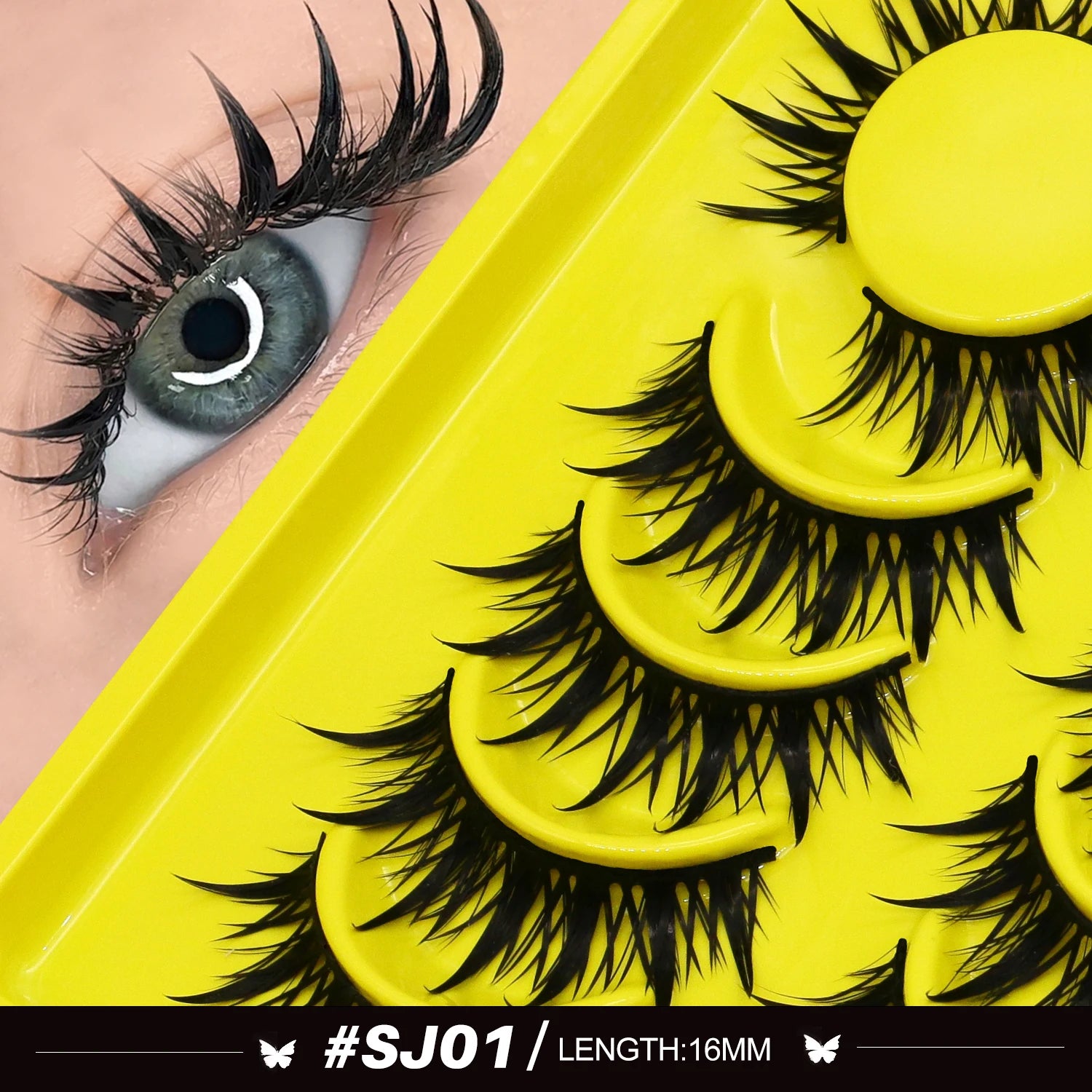 Lasvirey Cat Eye 3D Faux Mink Lashes