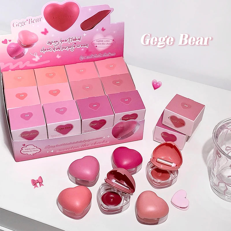 Gegebear Love Lip and Cheek Cream Matte Powder
