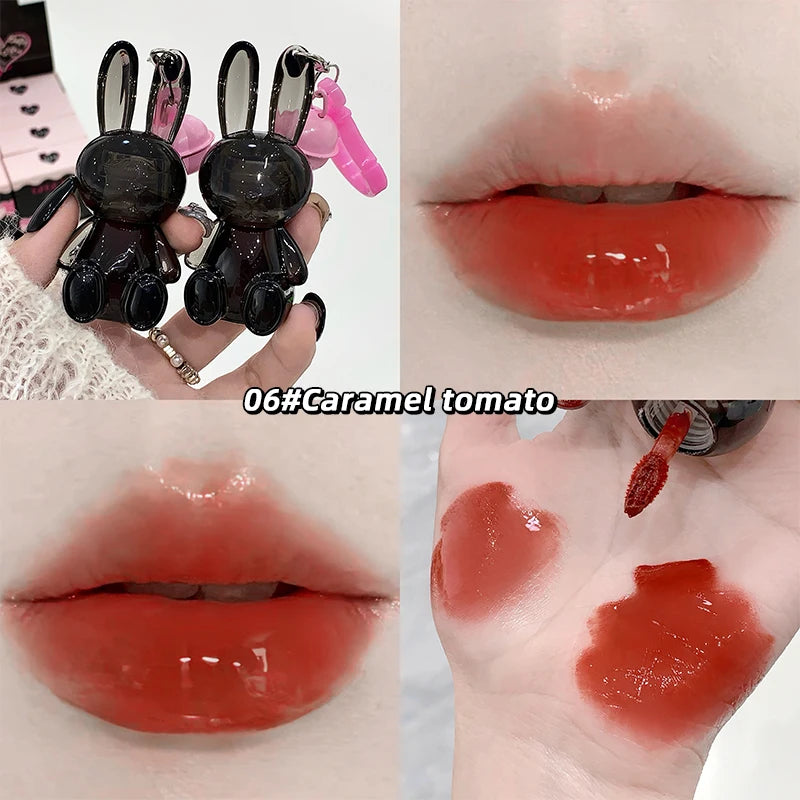 Gege Bear Rabbit Lip Cream & Gloss Keychain