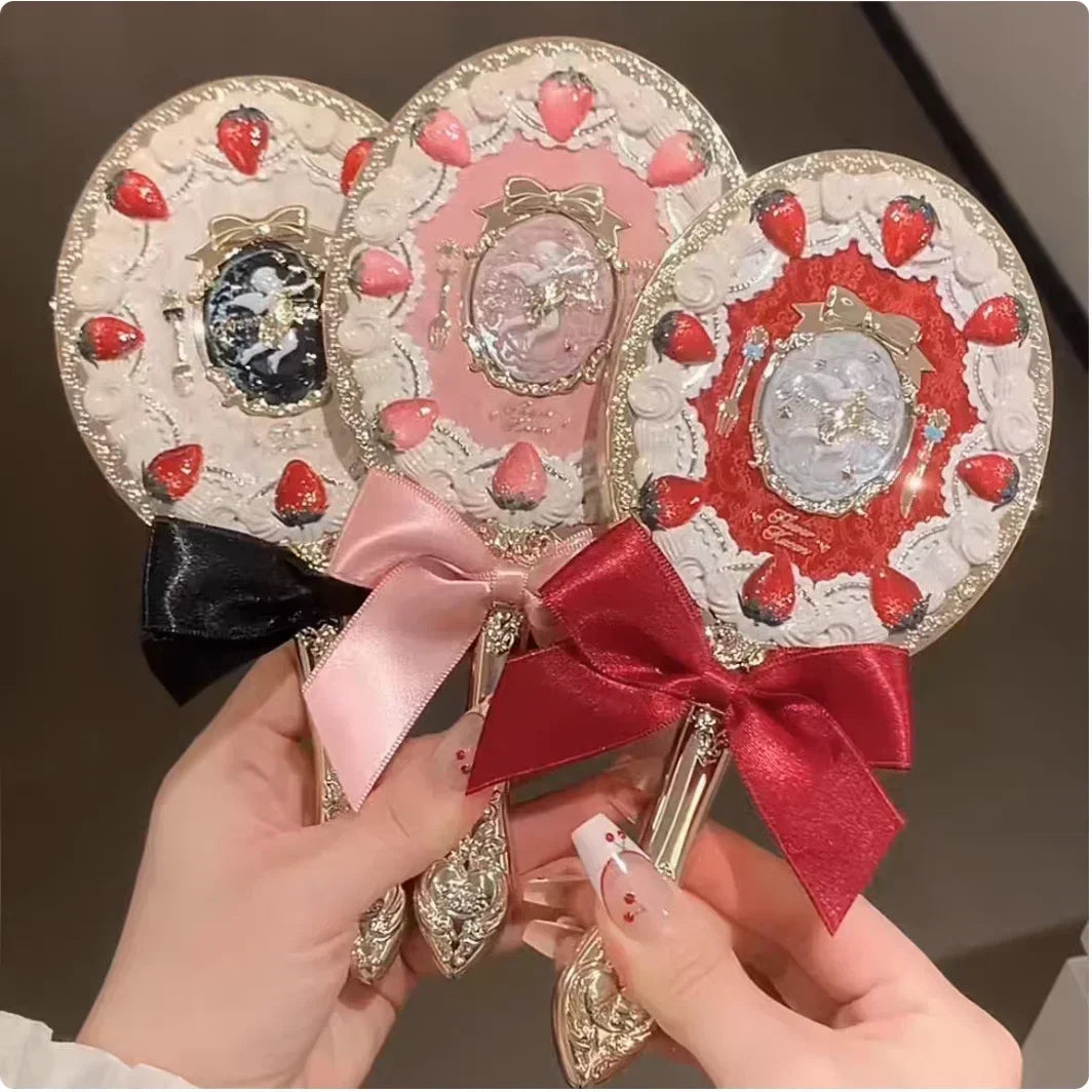 Strawberry Cupid Collection Hand Mirror