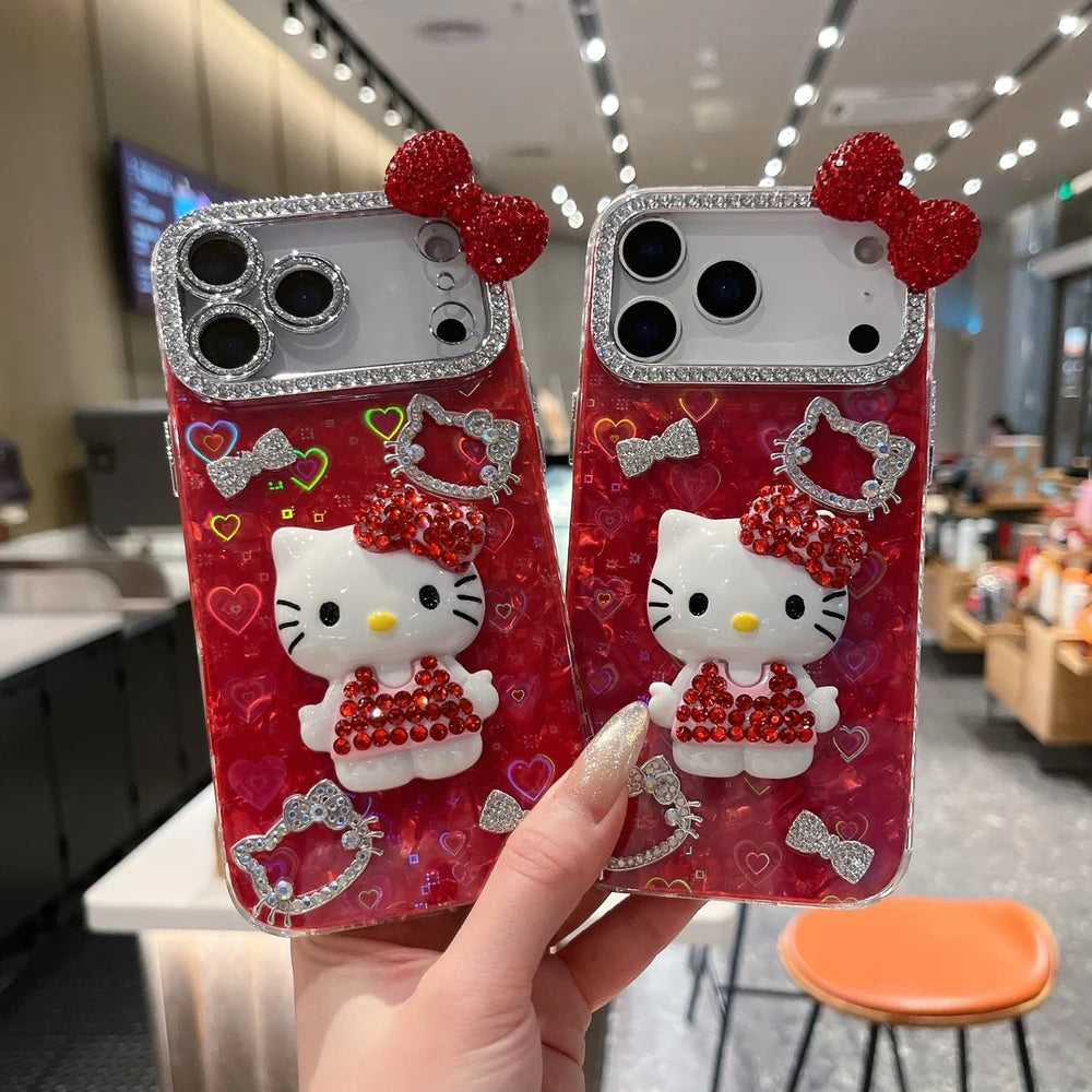 Sanrio Hello Kitty 3D Glitter Phone Case
