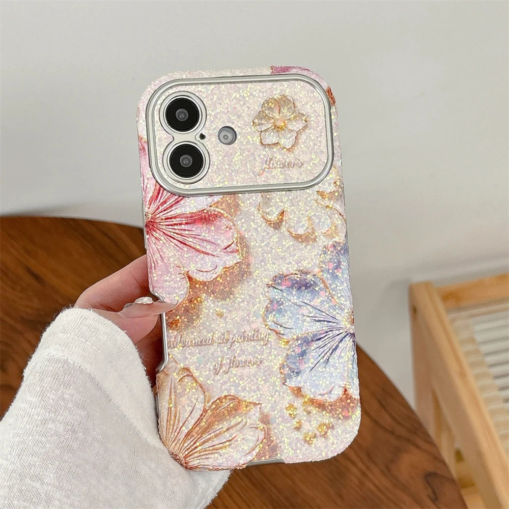 Luxury Bling Oil Painting Flower Phone Case