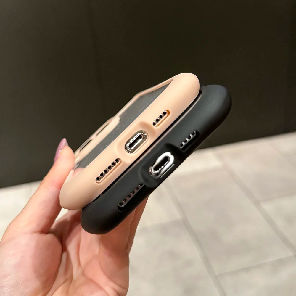 Cute 3D Cat Ear & Claw Grip Phone Case